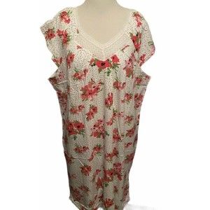 Moon Beams Floral Nightgown Pink/White XX 20 NWOT’S.